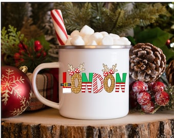 Personalized Hot Chocolate Mug/ Kids Christmas Personalized Mug/ Personalized Mug