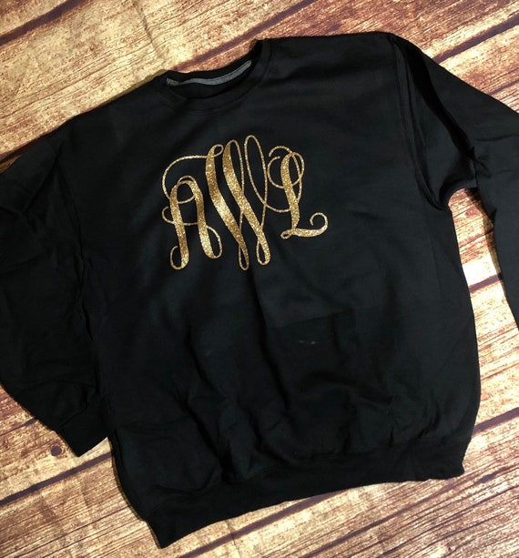 etsy monogram sweatshirt