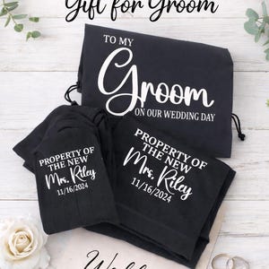 Groom Personalized Underwear & Socks/ Wedding Gift/ Property of/ Personalized Gift From Bride/ Wedding Day/Anniversary Gift/Groom Gift