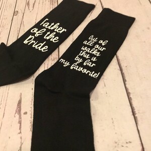 Father of the Bride Socks/ Wedding Gift Socks/ Wedding Walk - Etsy