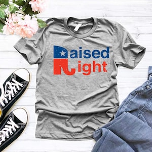 Raised Right/ Republican Tee/ Elephant