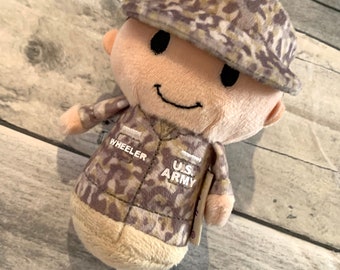 Military Doll/ Itty Bittys soldier/ Camo Itty Bittys/ Customized Military Deployment/ Basic Training Personalized Doll