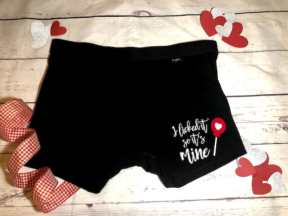 I Licked it so its mine/Funny Boxer Briefs/ Valentine's Day Gift/ Gift for  Husband/Boyfriend/ Anniversary Gift/ Gag Gift/Bachelor Party Gift