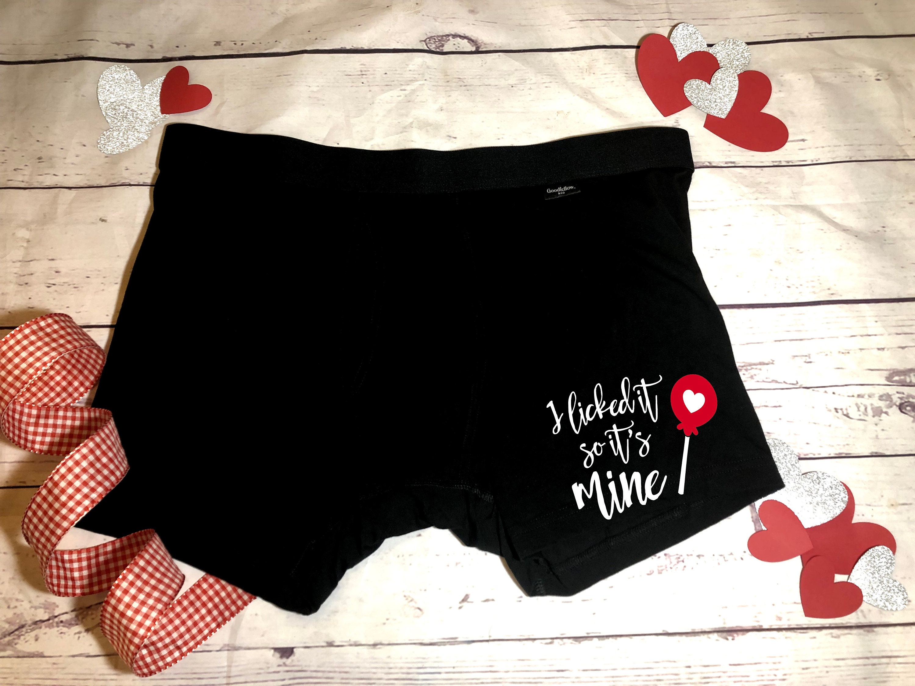 Licked It so Its Mine/funny Boxer Briefs/ Valentine's Etsy