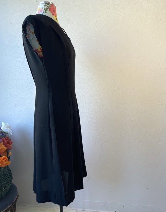 Forever Young by Puritan Black Crepe Rayon Dress … - image 3