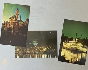 Disneyland ansichtkaarten Veel van 3 vintage Californische souvenirs uit de jaren 60