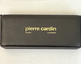 Pierre Cardin Faux Leather Jewelry or Pen/Pencil Set Display Gift Box Vintage 1960s 1970s Advertising