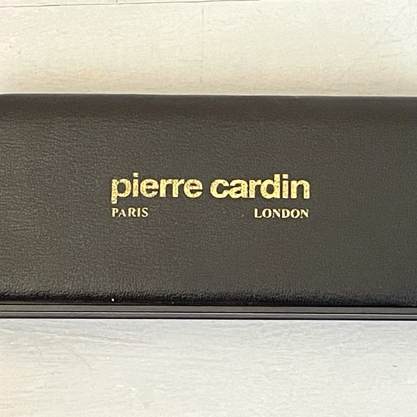 Pierre Cardin Faux Leather Jewelry or Pen/Pencil Set Display Gift Box Vintage 1960s 1970s Advertising