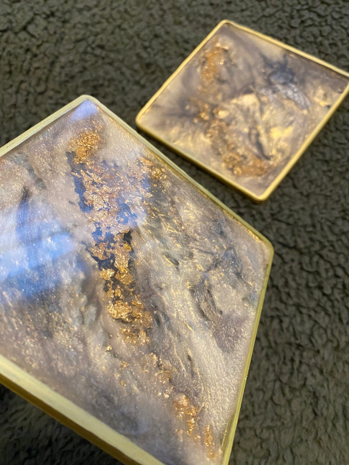 Handcrafted Coasters Epoxy Resin Stylish Drink Coasters Etsy