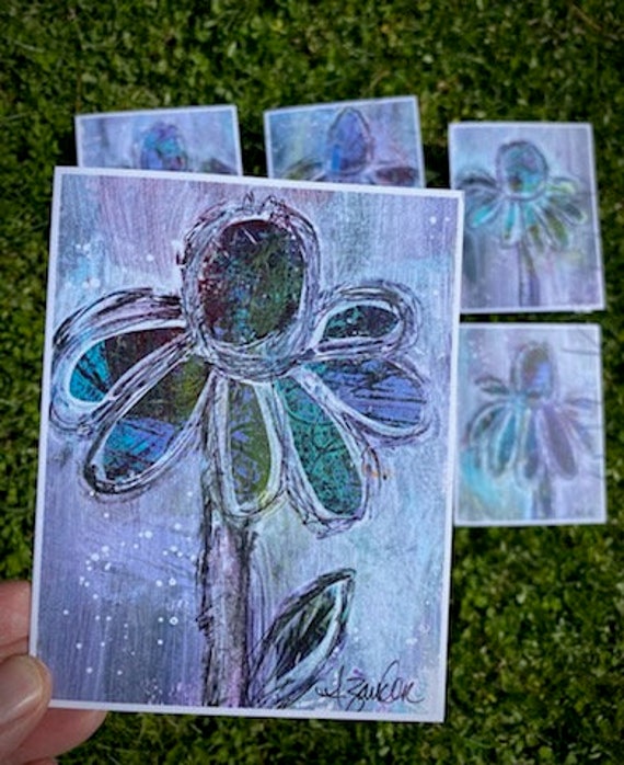 Original Art Note Cards Set of 6. Printed From Original Etsy