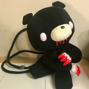 gloomy bear plush backpack
