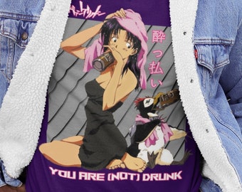 Y0U ARE (N0T) DRUNK Tshirt || Kawaii Doujin Weeb Funny Parody Anime shirt || ShortSleeve Unisex Pre-Shrunk || 100% combed & ring-spun cotton
