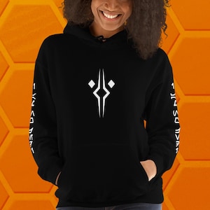 1 AM NO JED1 Hoodie | Minimalist Aesthetic Streetwear | Fulcrum Cosplayer | Womens Mens long sleeve top | Unisex Pullover Hooded Sweatshirt