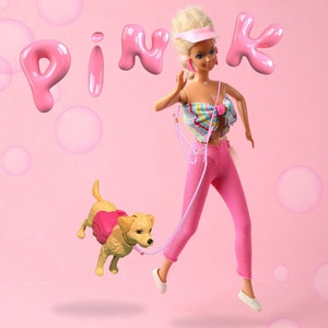 Bubble Gum Pink Hands-Free Leine