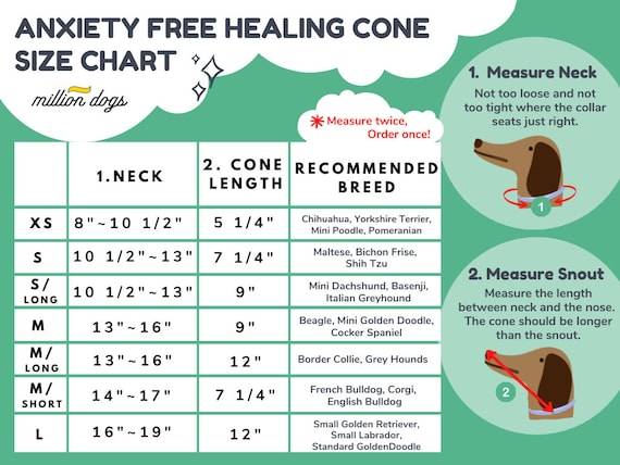 Dog hot sale cone size