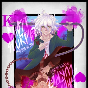 Carta da gioco Danganronpa Komaeda Art Print