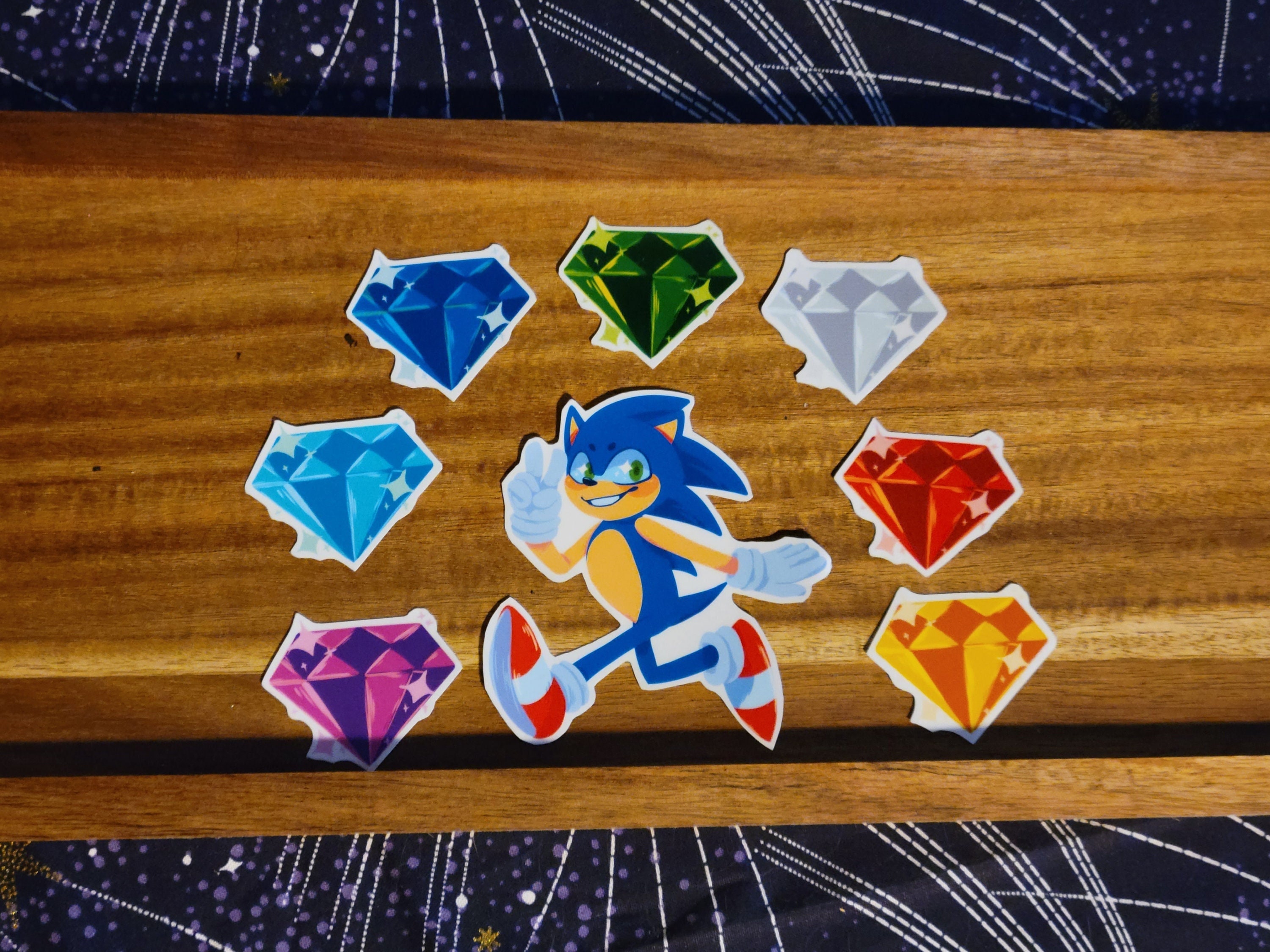 Sonic the Hedgehog Ring and Chaos Emerald Gallery Diorama Statue