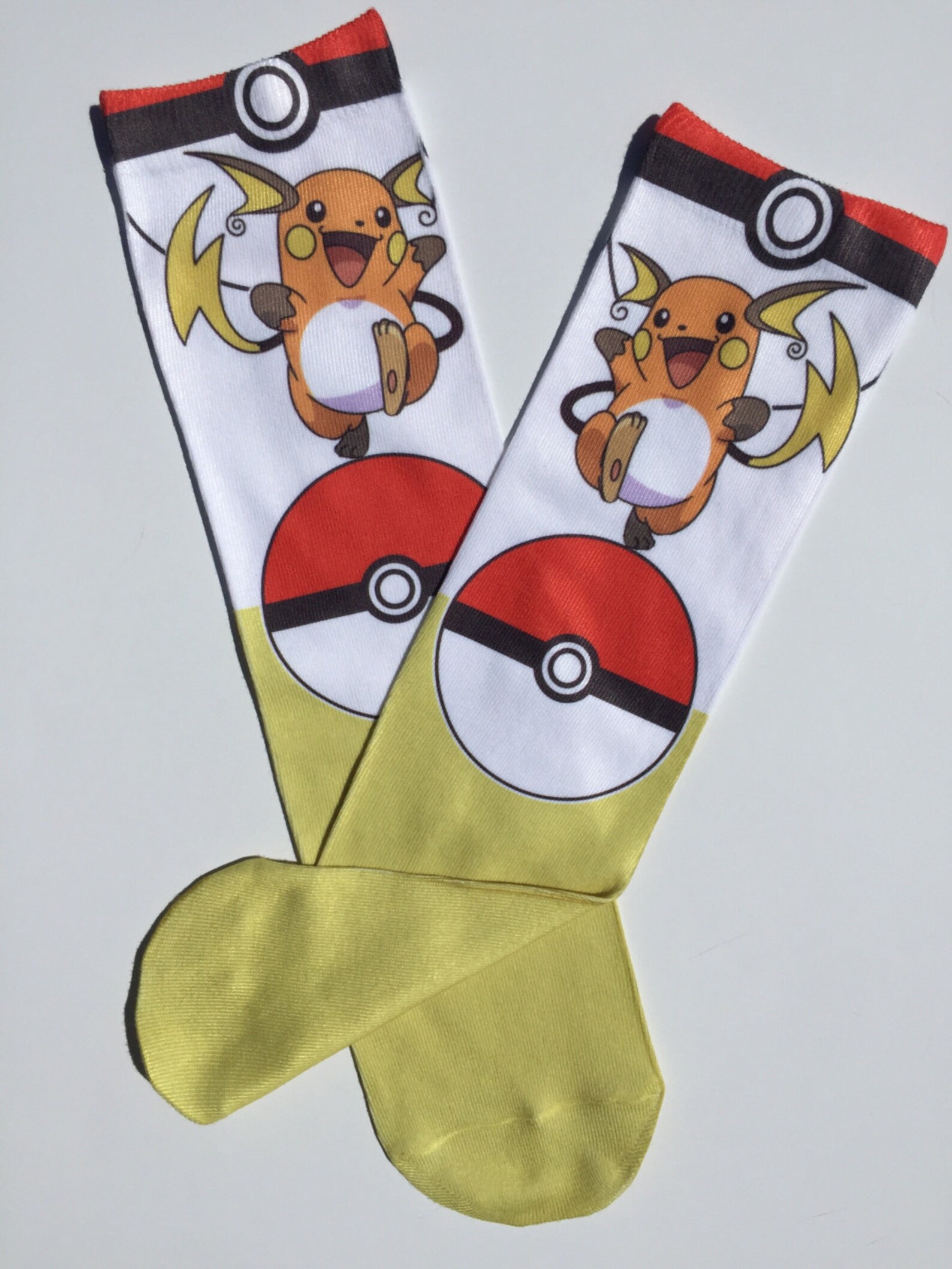 Raichu Pokemon Socks Pokemon Valentine's Day Socks Etsy