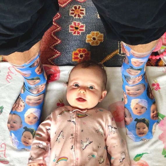 socks with baby face