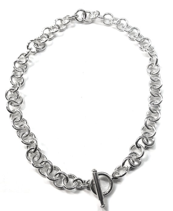 Tiffany Style Link Chain Necklace w 