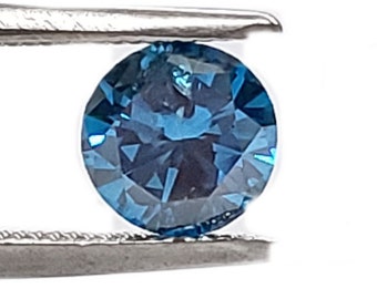 70pt. Diamond, Blue Round Brilliant Cut