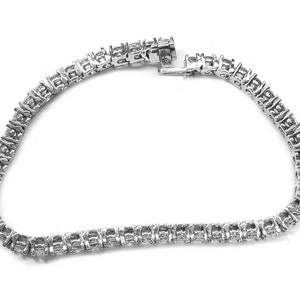 9ct. Diamond Tennis Bracelet in 14kt. White Gold 7"