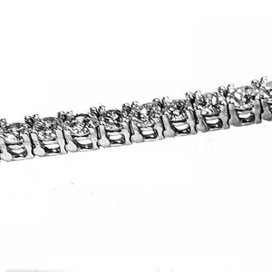 9ct. Diamond Tennis Bracelet in 14kt. White Gold 7"