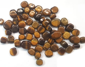 Tiger Eye Nuggets Assorted Sizes Geniune Gemstone. Make Your Own Jewelry