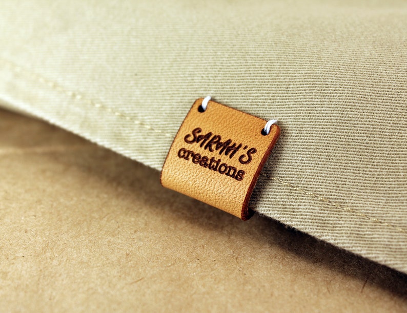 Personalized Knitting Labels Custom Leather Labels Etsy