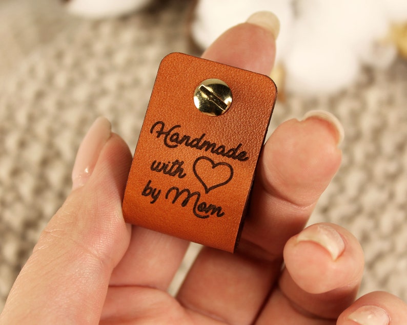 Custom Leather Labels Personalized Leather Labels Handmade Etsy