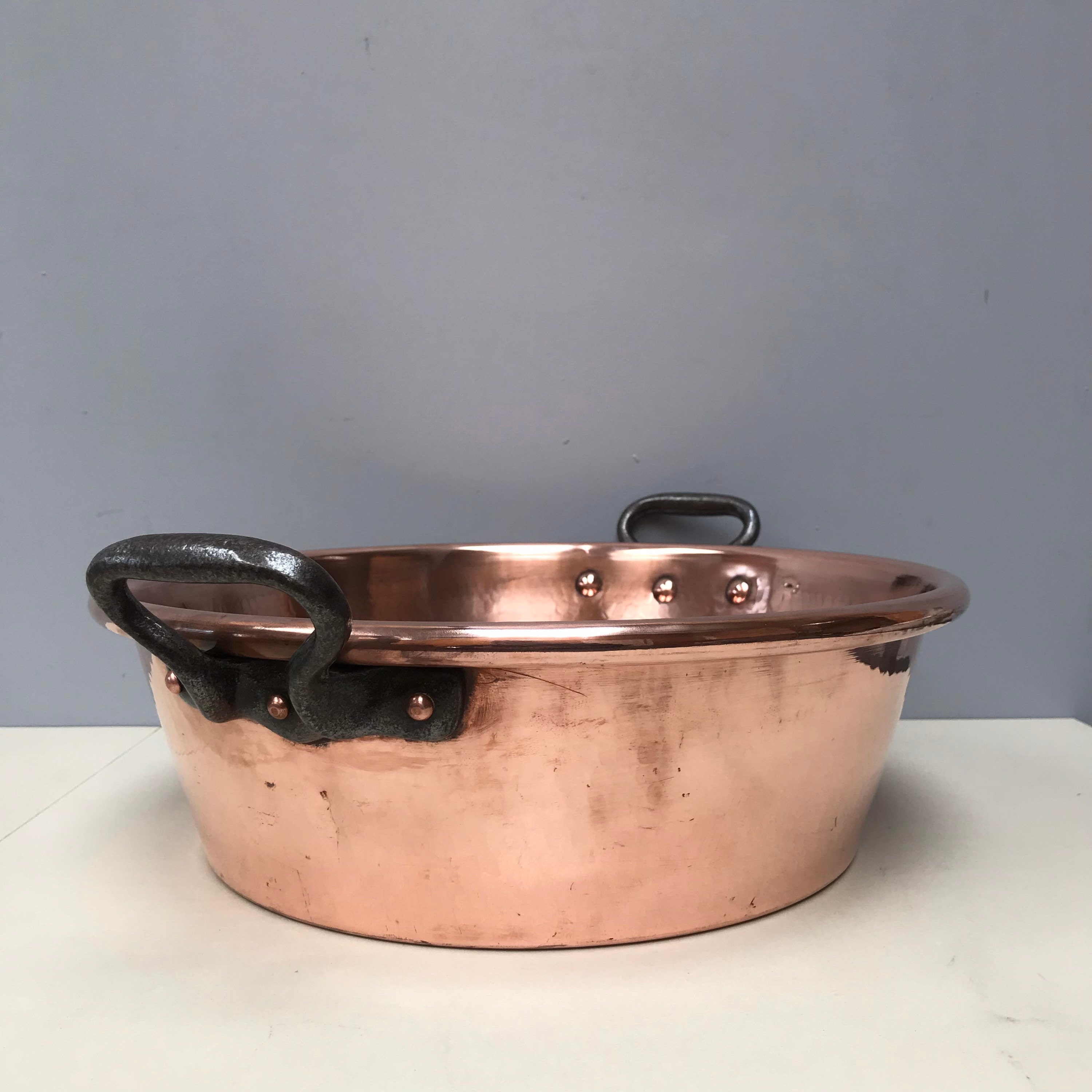 Villedieu French Copper Double Boiler And Steamer