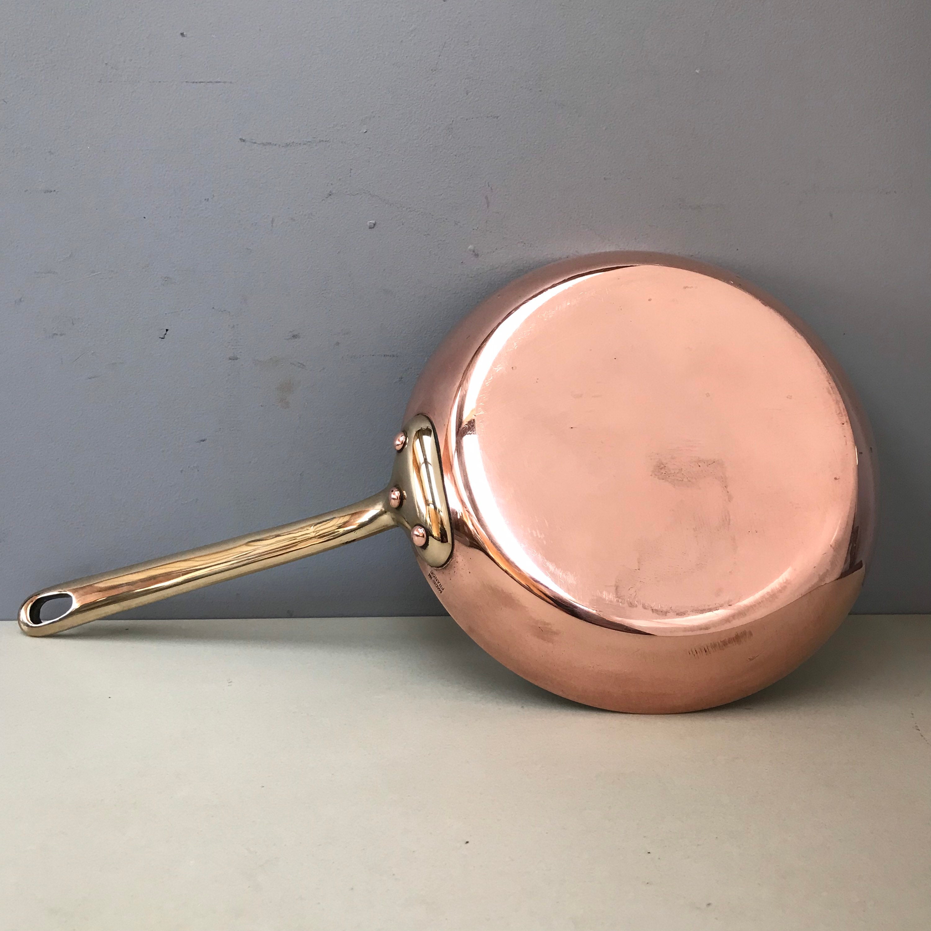 1, 7 mm d'épaisseur 20 cm Français Sautée en Cuivre, Poêle à Frire ou Poêle. Très Bon État de Condif