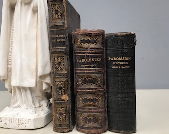 フランス 19世紀アンティーク MISSEL ミサ典礼書 ミサ本 祈祷書 古書