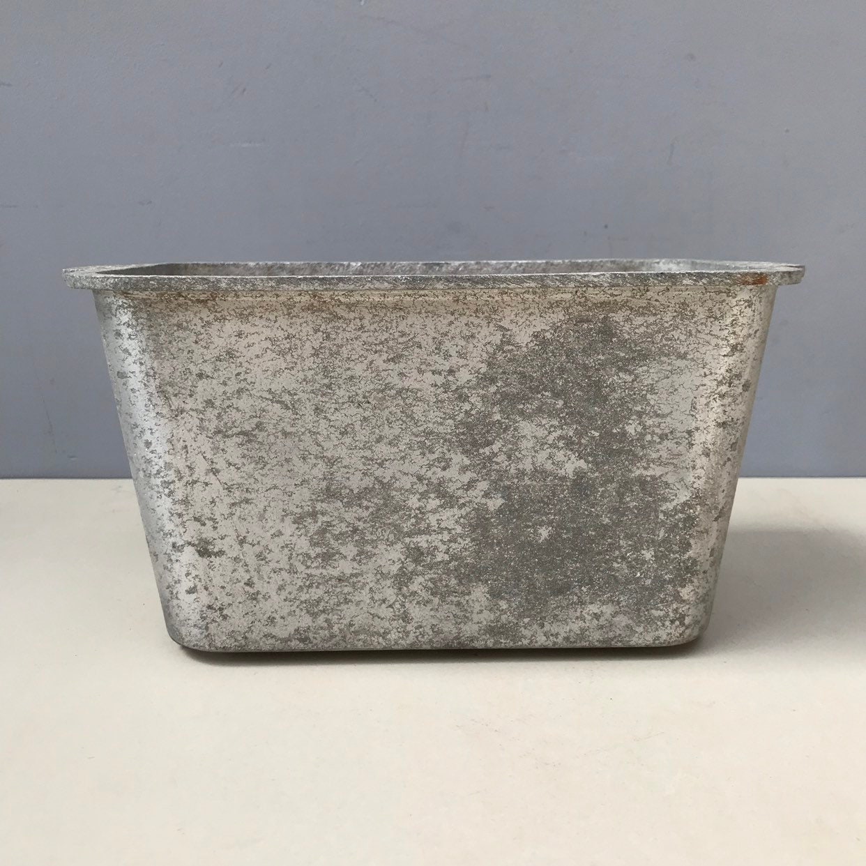 Heavy Vintage French Terrine Pate Mould Tin Thick Tarnished Etsy
