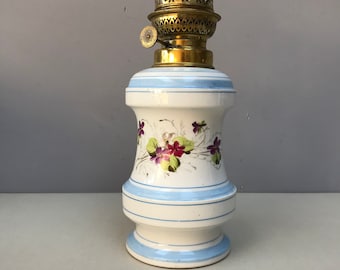 Small German porcelain oil lamp circa 1920