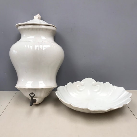 フランスアンティーク 洗面台噴水タンク用洗面器 1920〜1930年代