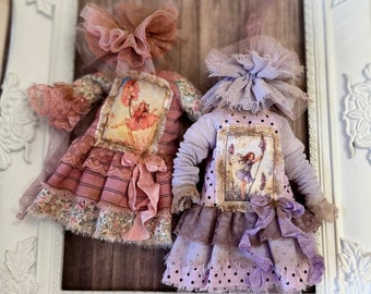 Tenue de fée des fleurs Blythe. Ensemble de robes de conte de fées. Tenue d'elfe. 2 articles vintage