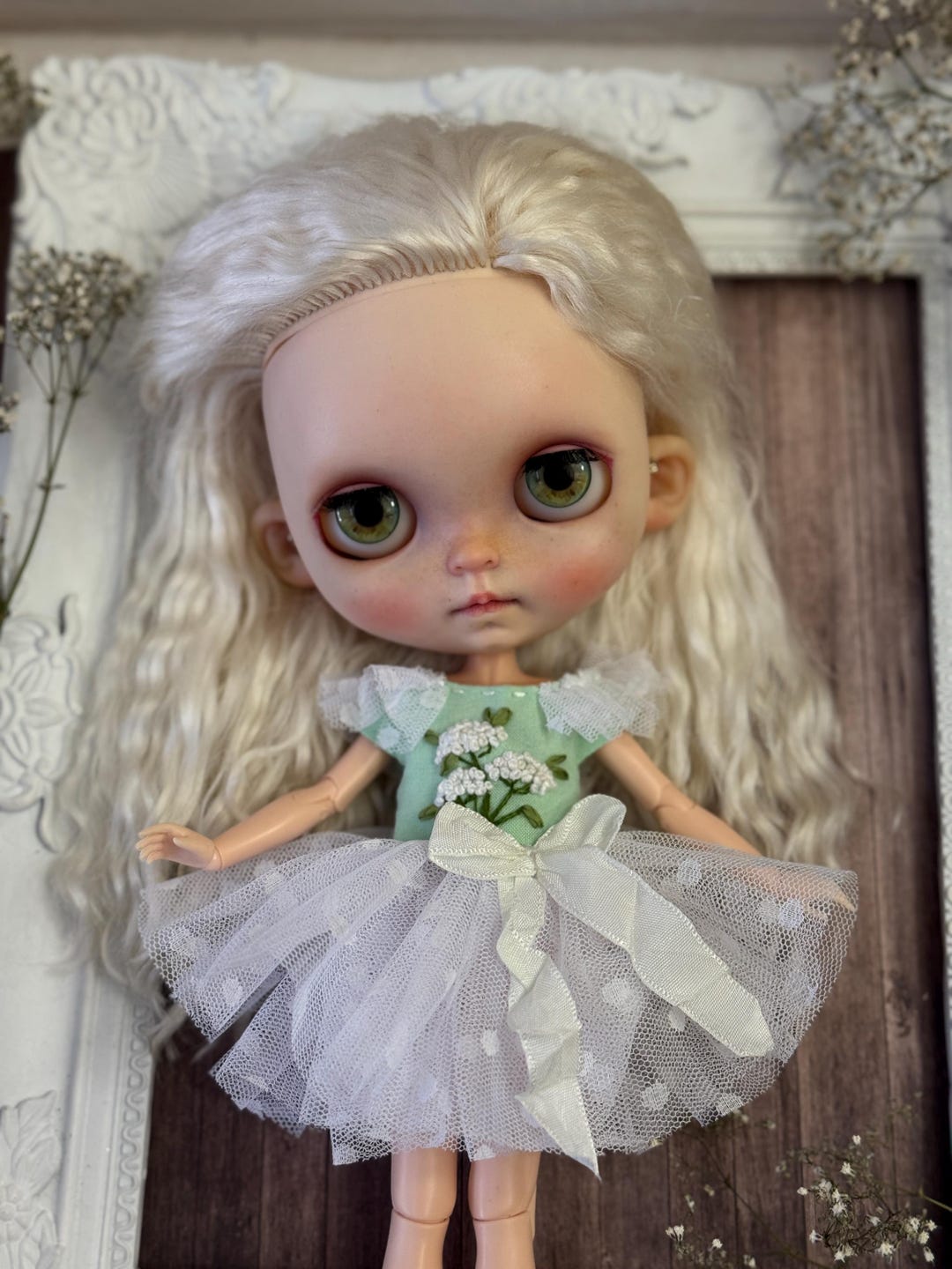 Blythe Dress in Orange Blue Flora main image 1