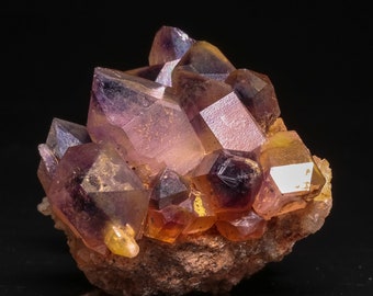 Amethyst in Quartz Cluster on Matrix, Orange River Area, Northern Cape, South Africa
