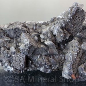 Smithsonite on Tennantite, Tsumeb, Namibia
