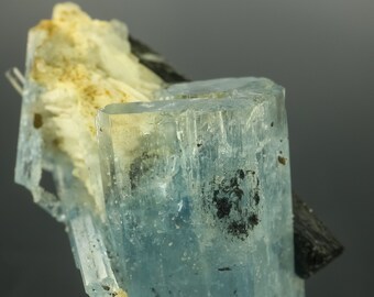 Aquamarine and Black Tourmaline Cluster, Farm Hohenstein, Erongo, Namibia