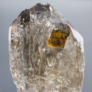 Flat Tabular Smokey Quartz Floater, Zomba Mnt, Malawi