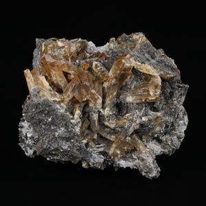 Baryte on Matrix, Rosh Pinah Mine, Rosh Pinah, Oranjemund Constituency, Karas Region, Namibia