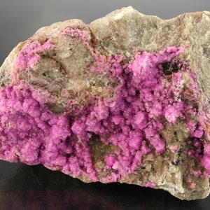 Pink Cobaltoan Dolomite On  Calcite on Matrix, Mashamba West Mine, Katanga, DR Congo