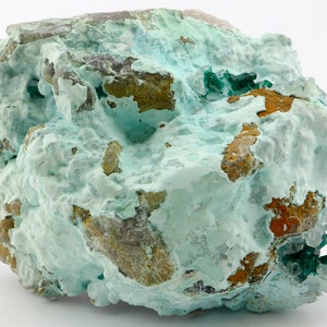 Large Dioptase on Quartz in Vug on Chrysocolla, Koakoveld, Namibia