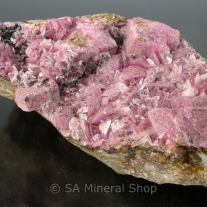 Cobaltoan Dolomite Crystals on Matrix , Mashamba West Mine, Katanga, DR Congo