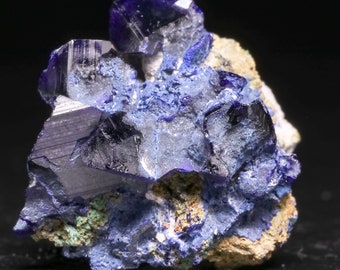 テナンタイト psm アズライトのセルサイト、ツメブ鉱山、ナミビア