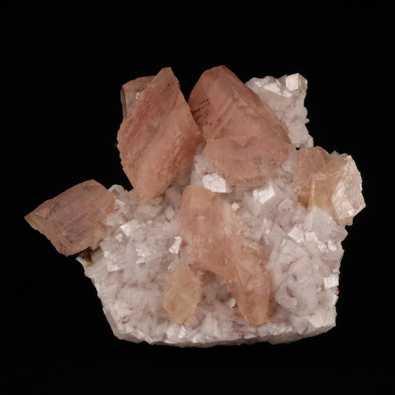 母岩上のコバルト系スミソナイト、ツメブ鉱山、ナミビア - Etsy 日本