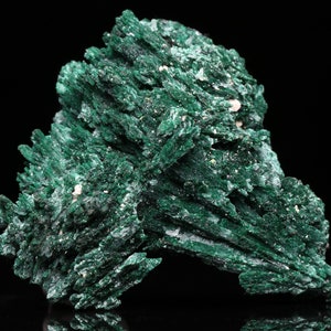 Malachite psm after Azurite Miniature Cluster, Tsumeb Mine, Namibia