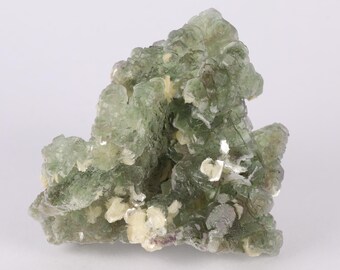 Muscovite on Fluorite, Erongo Mountains, Karibib Constituency, Erongo Region, Namibia